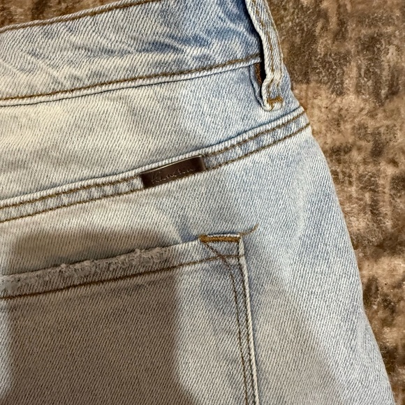 KanCan Blue High-Waisted Jean Shorts with Frayed Hem size 29 - Picture 5 of 8